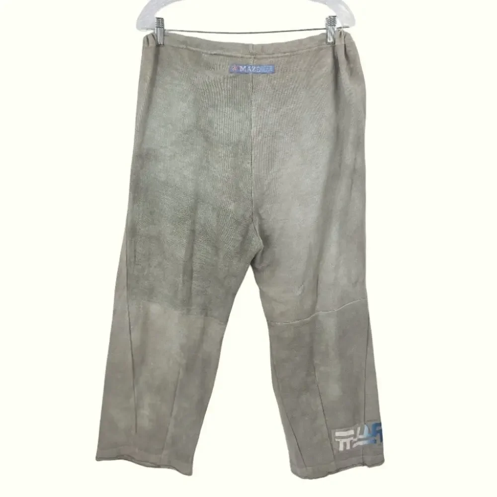 The People of the Labyrinths Hand Dyed Cotton Barrel Pants Made in Holland Large